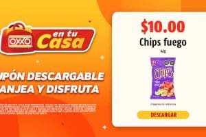 Cupón Oxxo: Chips Fuego 42 gr a sólo $10 pesos