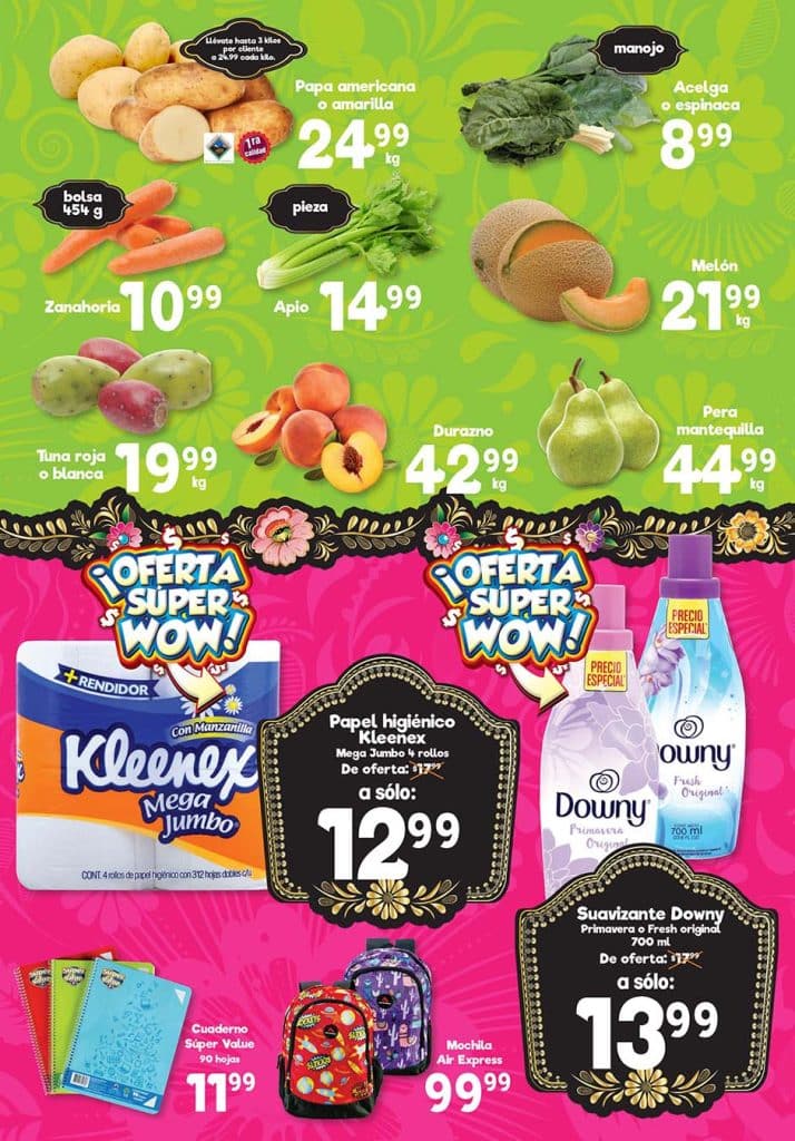 Ofertas S-Mart frutas y verduras 30 de agosto al 1 de septiembre 2022 2