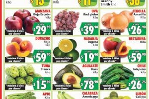 Ofertas Casa Ley Frutas y verduras 23 y 24 de agosto 2022