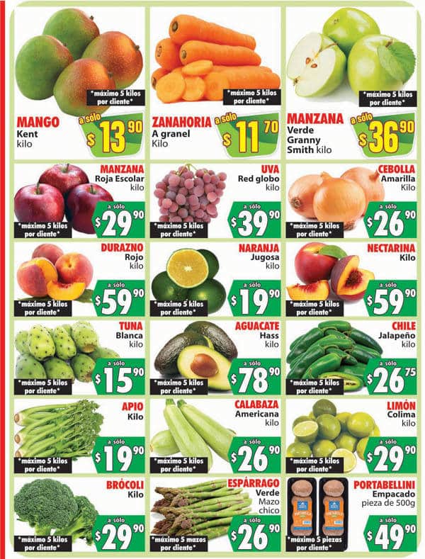 Ofertas Casa Ley Frutas y verduras 23 y 24 de agosto 2022 3