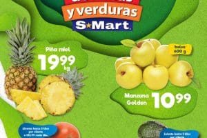 Ofertas S-Mart frutas y verduras del 23 al 25 de agosto 2022