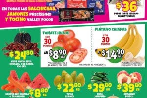Folleto Soriana Mercado frutas y verduras 2 y 3 de agosto 2022
