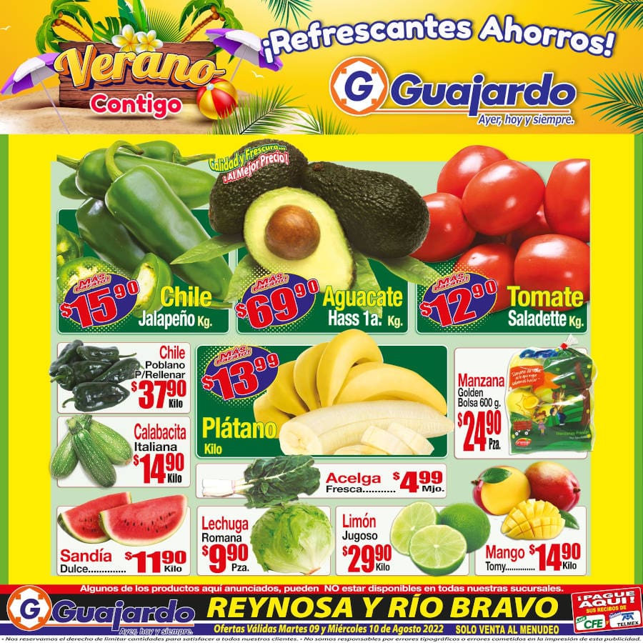 Frutas y Verduras Súper Guajardo 9 y 10 de agosto 2022 4