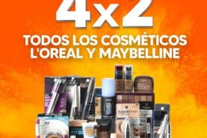 Temporada Naranja 2022 La Comer: 4×2 en cosméticos L’Oréal y Maybelline