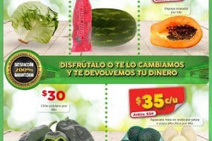Ofertas Bodega Aurrerá frutas y verduras al 8 de septiembre 2022
