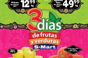 Ofertas SMart frutas y verduras del 27 al 29 de septiembre 2022