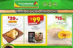 Ofertas Bodega Aurrerá frutas y verduras al 13 de octubre 2022