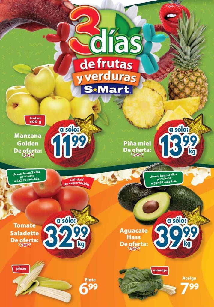Ofertas SMart frutas y verduras del 18 al 20 de octubre 2022 1