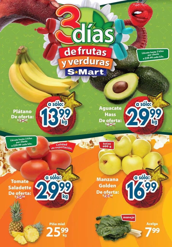 Ofertas SMart frutas y verduras del 25 al 27 de octubre 2022 1
