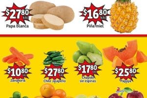 Frutas y Verduras Soriana Mercado 11 y 12 de octubre 2022