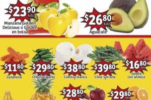 Frutas y Verduras Soriana Mercado 18 y 19 de octubre 2022
