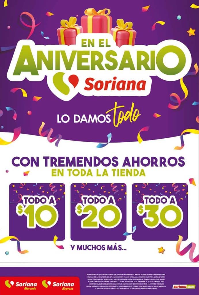 Folleto Soriana Mercado Ofertas de Aniversario al 13 de octubre 2022 1