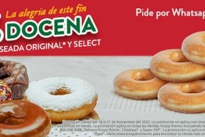El Buen Fin 2022 en Krispy Kreme: 40% en Docena de Donas