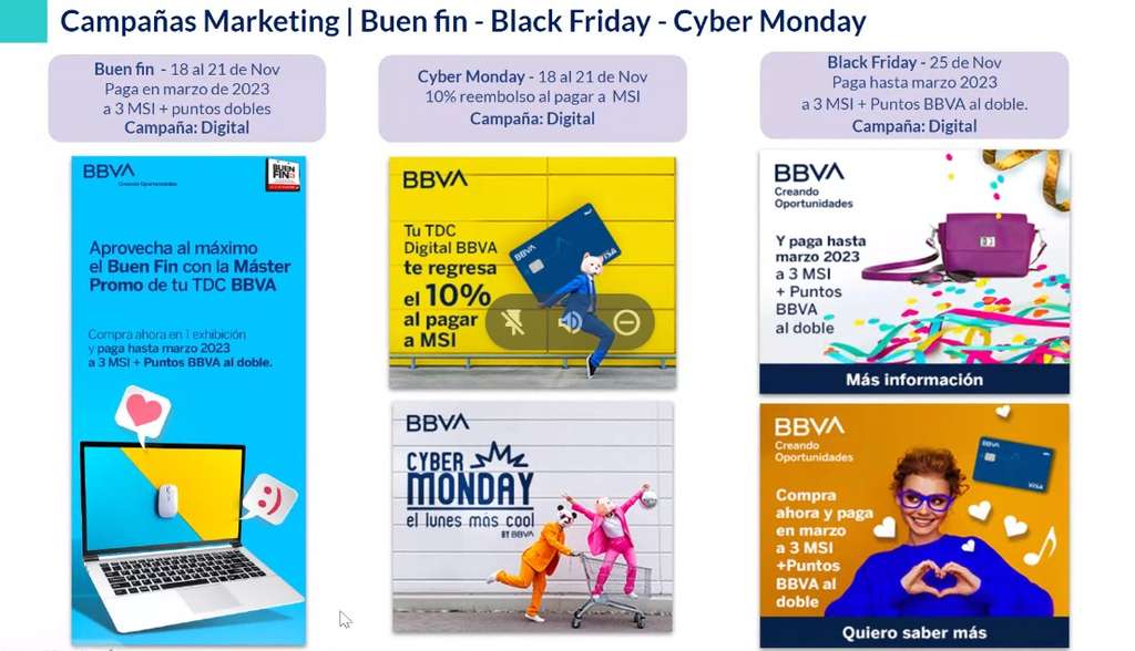 Promociones BBVA Bancomer para Buen Fin 2022, Cyber Monday y Black Friday 1