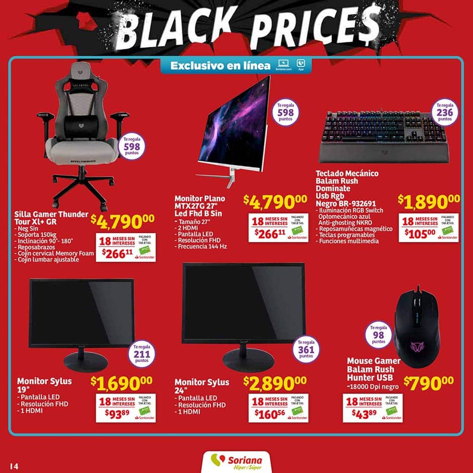 Folleto Soriana Black Prices del 22 al 30 de noviembre 2022 14