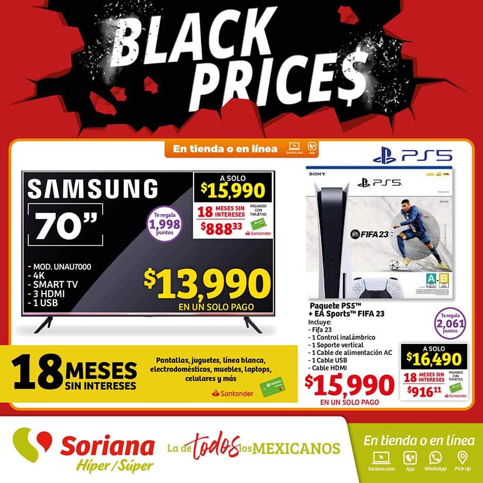 Folleto Soriana Black Prices del 22 al 30 de noviembre 2022 1