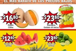 Frutas y Verduras Soriana Mercado 22 y 23 de noviembre 2022