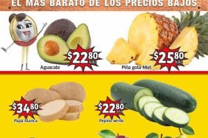 Frutas y Verduras Soriana Mercado 8 y 9 de noviembre 2022