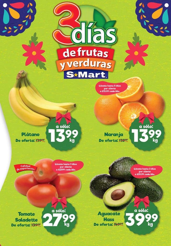 Ofertas SMart Frutas y Verduras del 13 al 15 de diciembre 2022 1