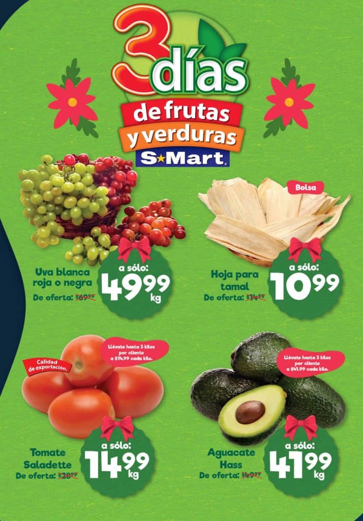 Ofertas SMart frutas y verduras del 27 al 31 de diciembre 2022 1