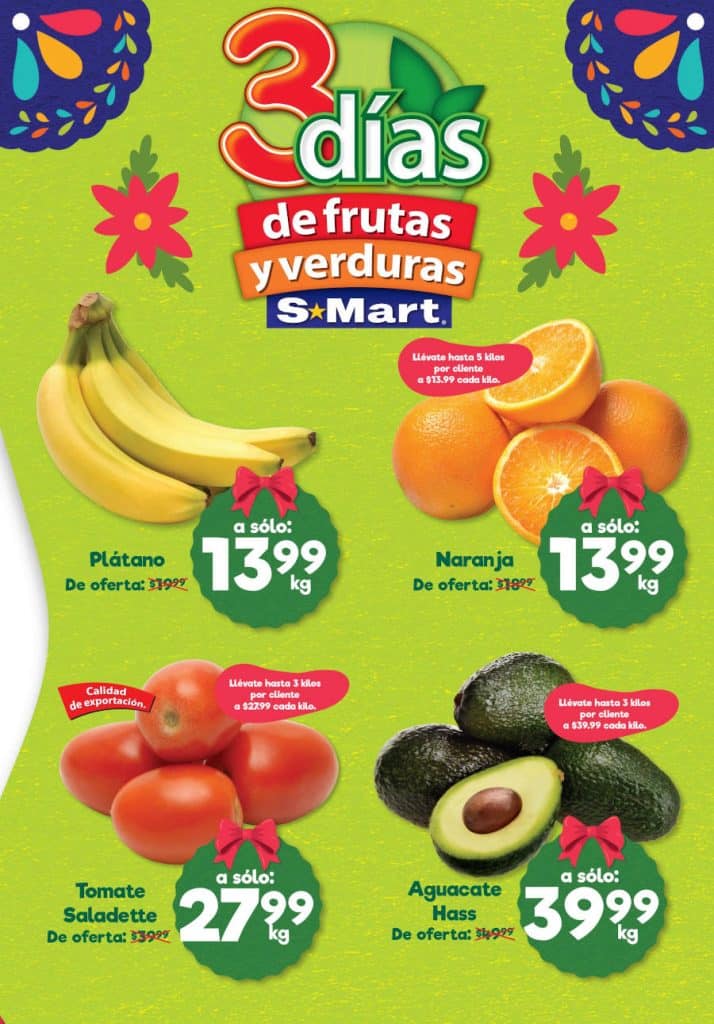 Ofertas SMart Frutas y Verduras del 6 al 8 de diciembre 2022 1