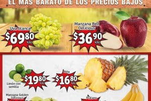Frutas y Verduras Soriana Mercado 27 y 28 de diciembre 2022