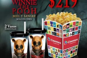 Promoción Cinemex Combo Winnie the Pooh Miel y Sangre