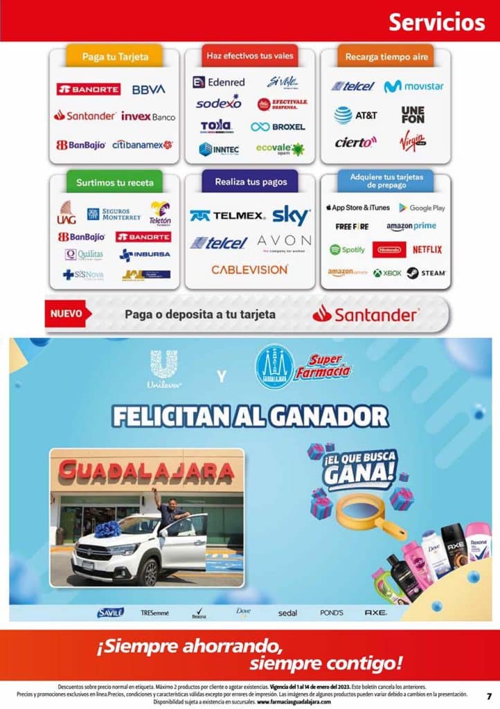 Folleto Farmacias Guadalajara Precios Bajos 1 al 14 de enero 2023 7