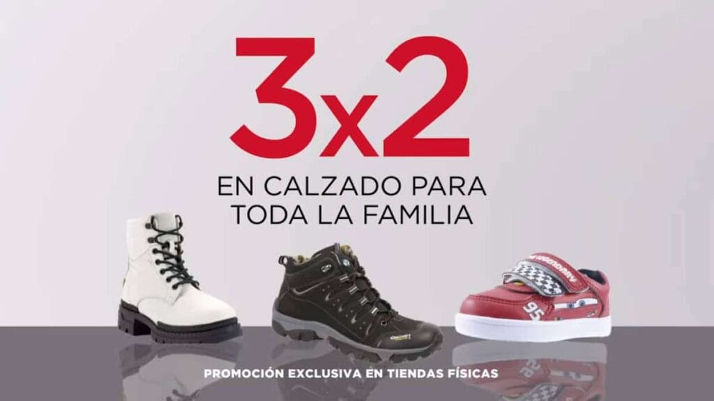 Rebajas Sears: 3×2 en zapatos para toda la familia Reyes Magos 2023