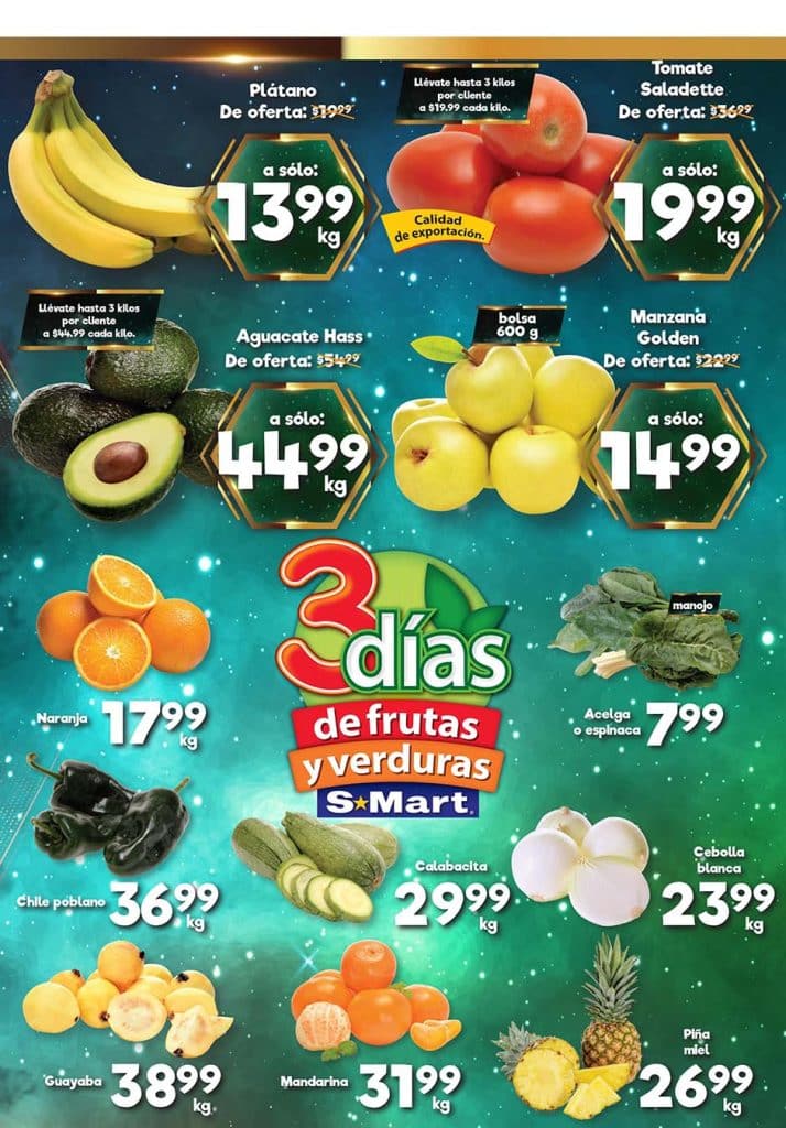 Ofertas SMart frutas y verduras del 10 al 12 de enero 2023 3