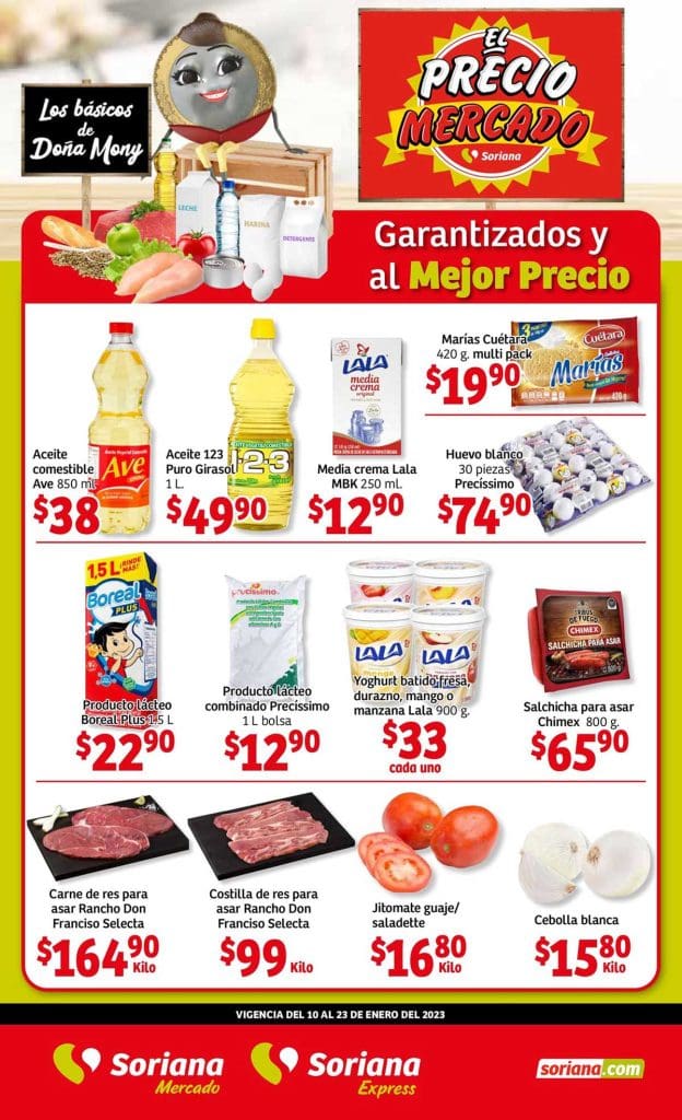 Folleto Soriana Mercado ofertas del 10 al 23 de enero 2023 2