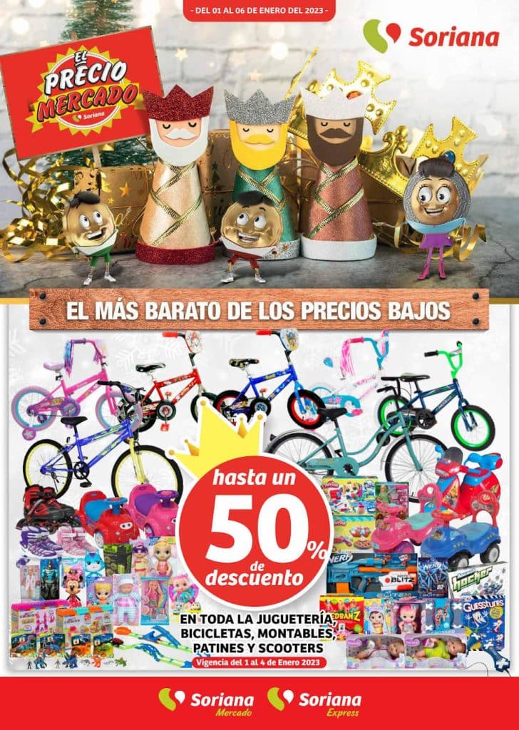 Soriana Mercado: Folleto de Reyes Magos 1 al 6 de enero 2023 1