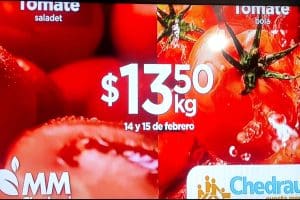 Ofertas Chedraui frutas y verduras 14 y 15 de febrero 2023