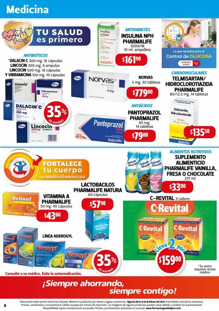 Folleto Farmacias Guadalajara ofertas del 15 al 28 de febrero 2023 6