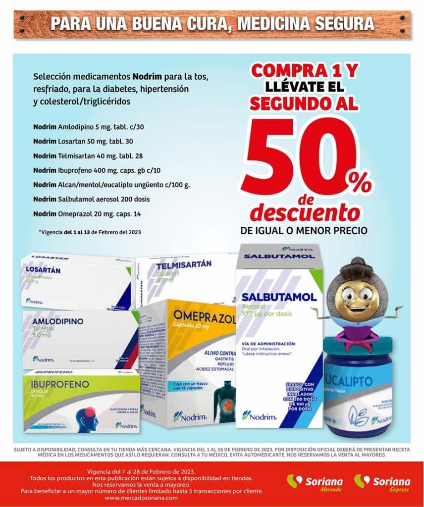 Folleto Soriana Mercado Ofertas de Farmacia Febrero 2023 13