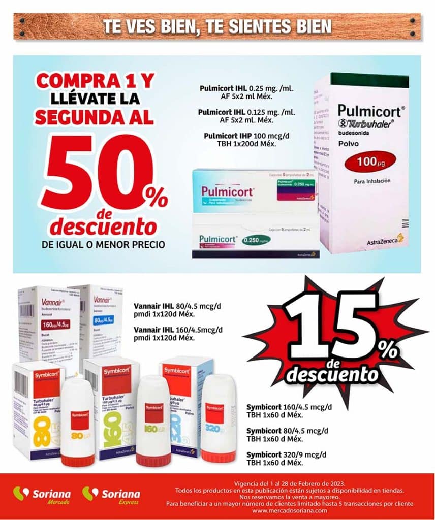 Folleto Soriana Mercado Ofertas de Farmacia Febrero 2023 24