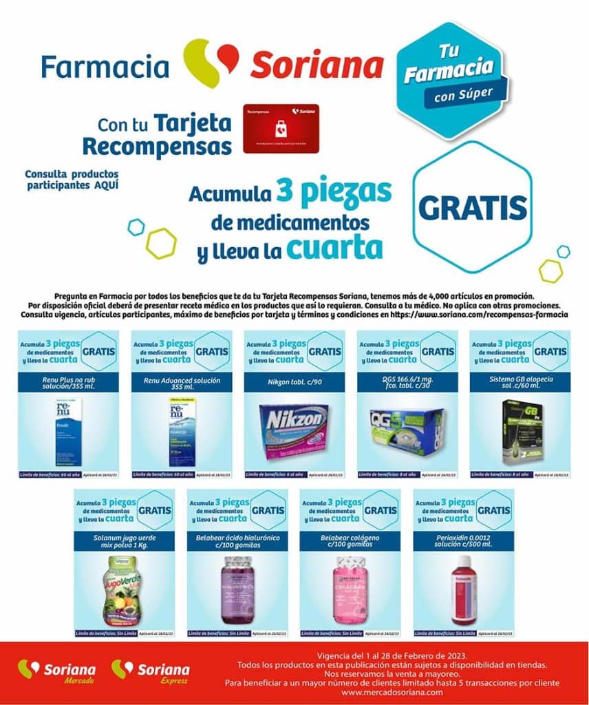 Folleto Soriana Mercado Ofertas de Farmacia Febrero 2023 30