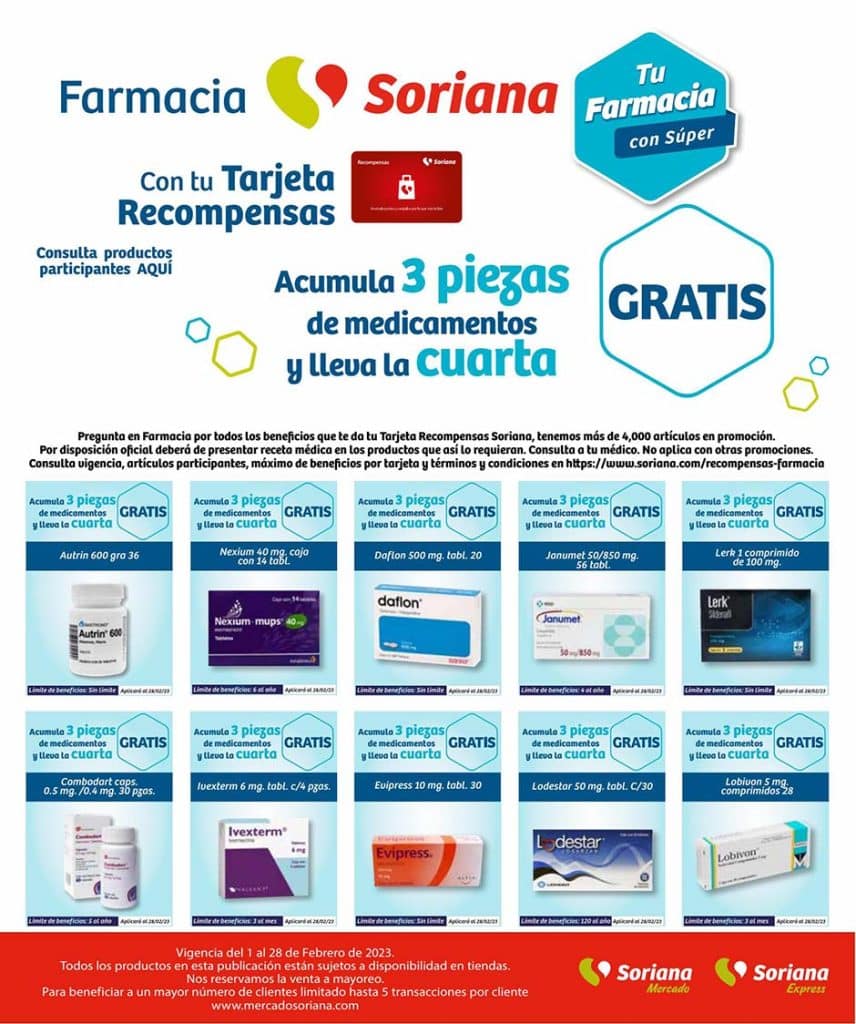 Folleto Soriana Mercado Ofertas de Farmacia Febrero 2023 31