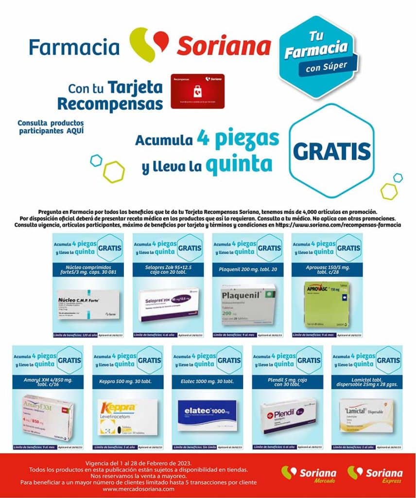 Folleto Soriana Mercado Ofertas de Farmacia Febrero 2023 33