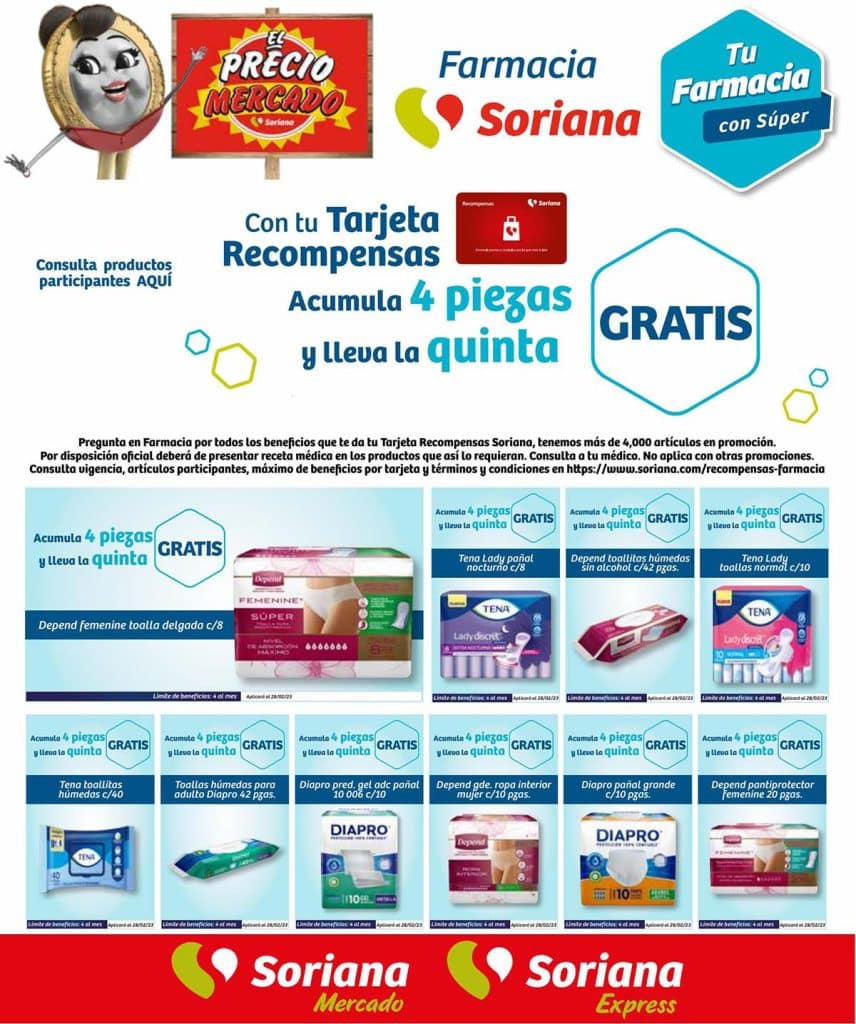 Folleto Soriana Mercado Ofertas de Farmacia Febrero 2023 1