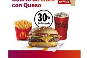 McDonalds: Mctrío Cuarto de libra con queso, papas y refresco por $64