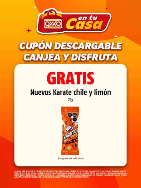 Cupones Oxxo: Gratis 2 latas de Tecate 0.0 355 ml y Karate Chile limón 1