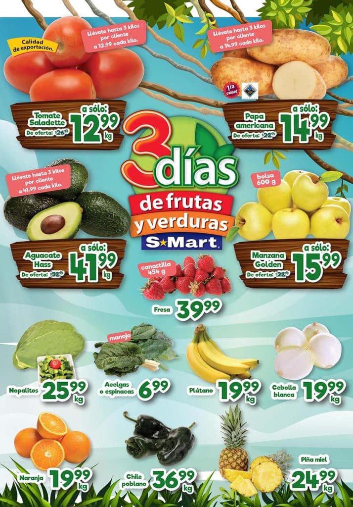 Ofertas SMart frutas y verduras del 28 de febrero al 2 de marzo 2023 3