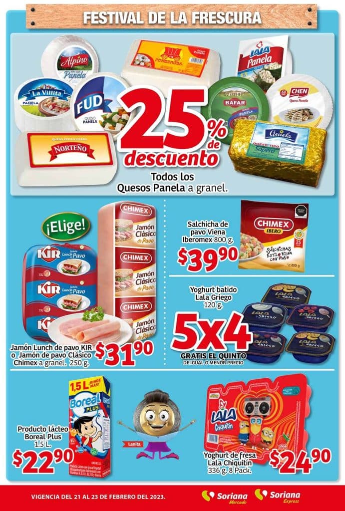 Folleto Soriana Mercado ofertas de la semana al 22 de febrero 2023 2