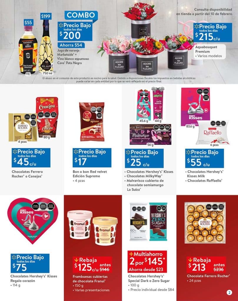 Folleto Walmart San Valentín del 1 al 14 de febrero 2023 2
