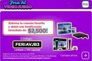 Bodega Aurrera: $2,500 de Bonificación en la compra de consolas de Videojuegos