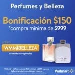 Walmart: Cupón $150 de bonificación en perfumes y belleza