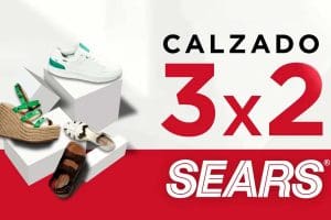 Sears: 3×2 en calzado para toda la familia al 31 de marzo 2023