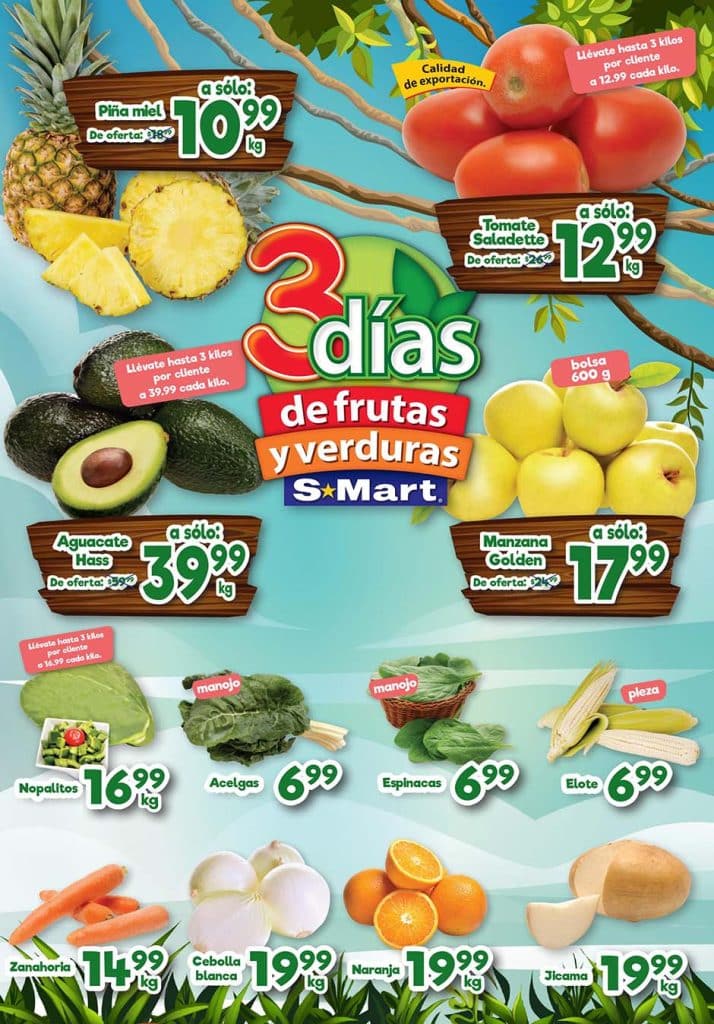 Ofertas SMart frutas y verduras del 14 al 16 de marzo 2023 3