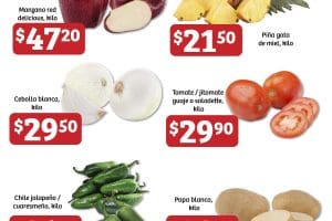 Folleto Soriana Canasta Aliada frutas y verduras 29 de marzo al 5 de abril 2023